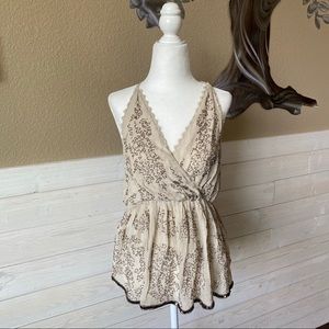 Free people make you mine embellished tank blouse